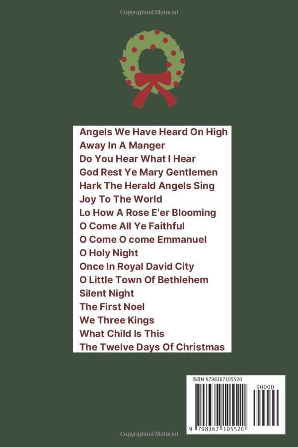 Traditional Christmas Carols: booklet for caroling and Christmas hymns