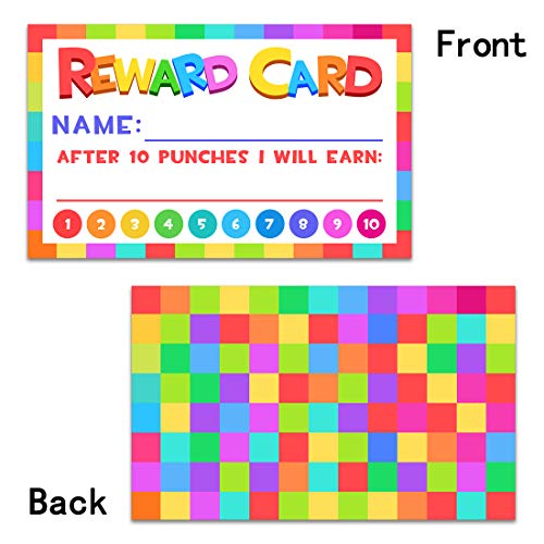 Punch Cards for Classroom, 208 Pack Kids Behavior Reward & Loyalty Cards, Best Behavior Chart