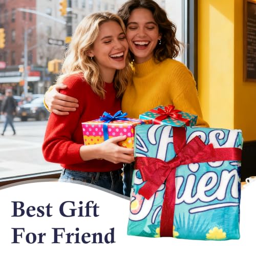 Best Friend Blanket, Best Friend Birthday Gifts for Women 50"x60" - color: Green-best Friend