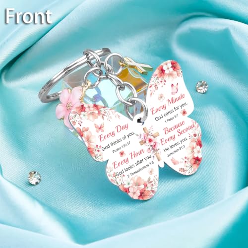 Christian Gifts for Women Butterfly Keychain Religious Inspirational Gifts