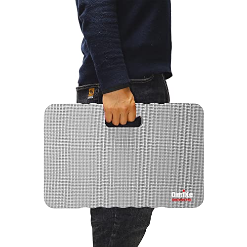 Comfy Extra Large Thick Waterproof Gardening Kneeling Pad Foam Kneeler Mat Garden Knee Pad Cushion for Gardening Planting Yard Work Prayer Yoga Mechanic Workout Baby Bath - color: Gray, size: 1 Pack