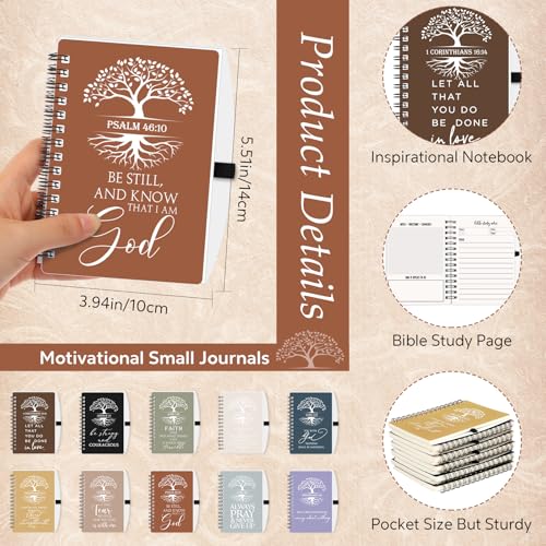 Kosiz Christian Gifts Bulk Prayer Journals with Pens,80 Pcs,Retro Color - color: Retro Color