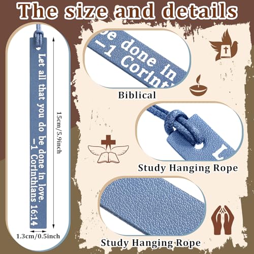 Skyygemm 10 Pcs Christian Bookmarks Christmas Gift for Women, Neutral - color: Neutral