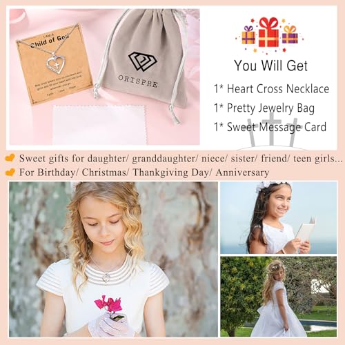 Cross Necklace for Girls- Child of God Gifts for Girls Jewelry - style: Child of God