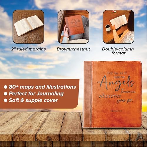 Custom Engraved ESV Journaling Study Bible, Wide Margin Note-Taking Bible, Personalized Christian Gift, Baptism Gift for Women