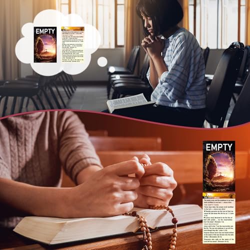 200 Pcs Gospel Tracts Salvation Cards,the Cross Empty - style: the Cross Empty