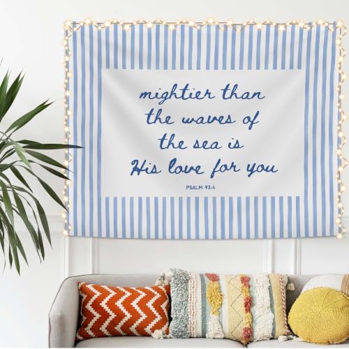 SAFDSGFDB Blue Christian Beach Tapestry Wall Hanging 50x60 - color: Christian one