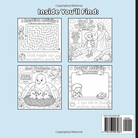 Psalms For Kids Activity Book: A Christian Activity Book for Kids Ages 4–8 with Coloring Pages, Mazes, Word Searches, Bible Verses, and Fun Activities About God’s Love, Help, Joy, and Praise