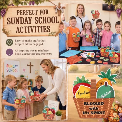 Motipuns 24Set Blessed with His Spirit Craft Kit for Sunday School VBS Gift - style: Blessed with His Spirit