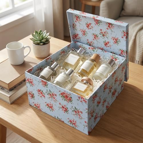 BoxSkivra 1 Pack 13x9x6 inch Keepsake Boxes with Lids Large Decorative Boxes Extra Large Keepsake Box for Wedding Bridesmaid Proposal Box with Lids,Include Crinkle Paper,Ribbon,Card & Envelop - color: 13x9x6Inch-Red-Pack of 1