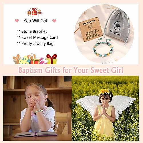 UPROMI To My Daughter/Granddaughter/Niece Bracelet Gifts for Girls - style: Baptism