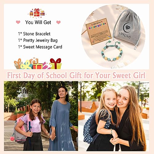 UPROMI To My Daughter/Granddaughter/Niece Bracelet Gifts for Girls - style: First Day of Kindergarten