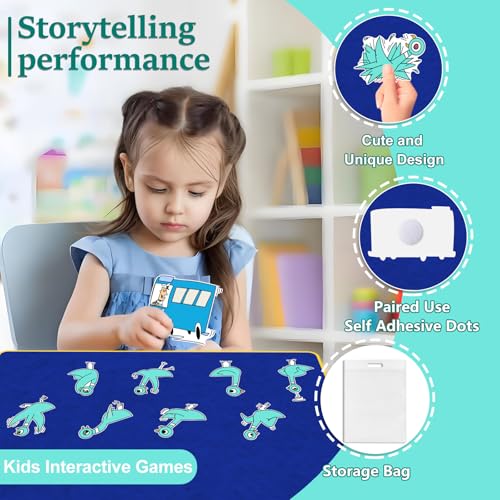 Don't Let the Pigeon Drive the Bus Fairy Tales Felt Board Story Sets Preschool Storytelling Learning Activities Performance Props Felt Toys