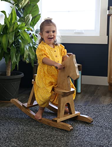 Wooden Rocking Horse, Harvest Stain - color: Harvest Stain