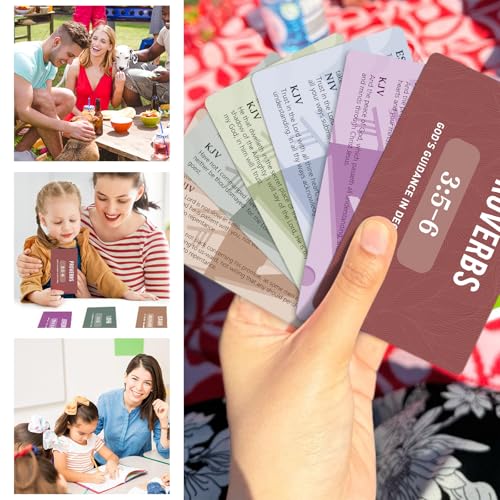 Bible Memory Verse Cards, Weekly Scripture Flash Cards - style: B