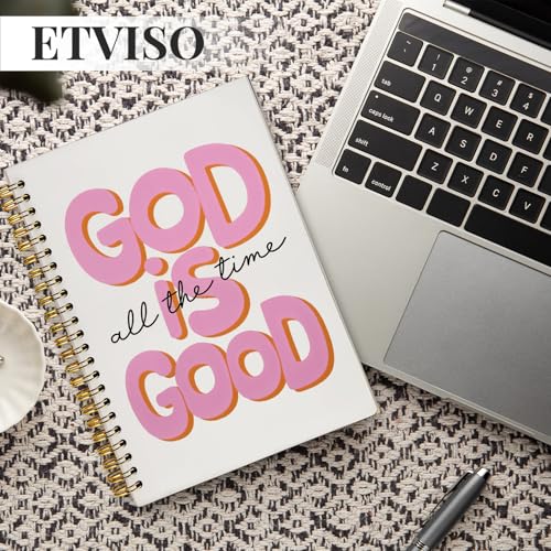 Pink Bible Journal Notebook for Women, Inspirational Christian Gifts for Women, Prayer Bible Supplies Journal, Church Notes Notebook, Cute Preppy Aesthetic Hardcover Spiral Notebooks 5.5x8.3 - color: 03-Bible