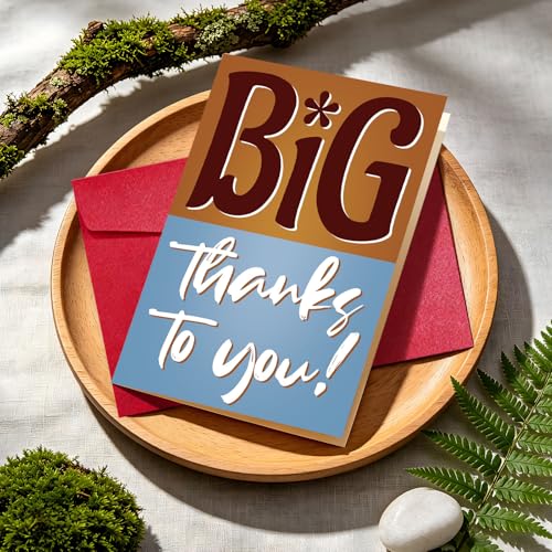 Big Thank You Cards with Envelopes, Funny Thank You Cards for Coworkers - color: DXI#046