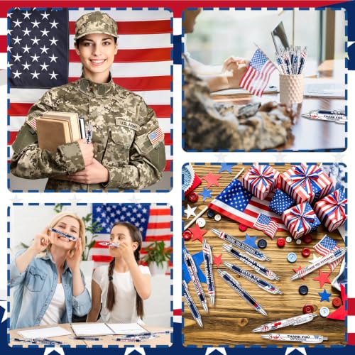 30 Pcs Veteran Day Ballpoint Pens Patriotic Pens Veterans Gifts Bulk - style: Veteran