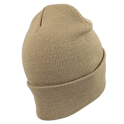 Trendy Apparel Shop Faith Cross Embroidered Winter Long Cuff Beanie