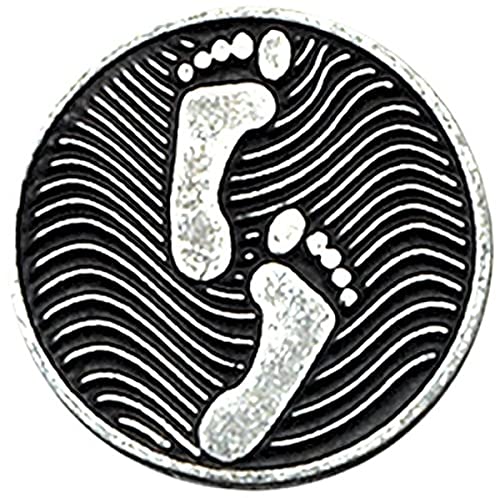 Cathedral Art Footprints Pocket Token, 1-Inch - style: Footprints