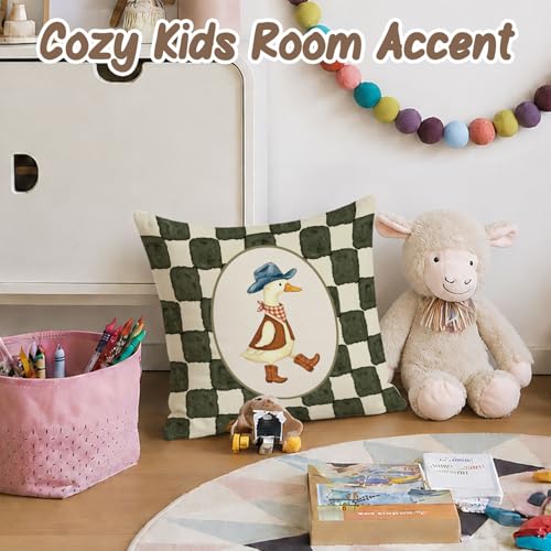 Kids Room Decor 18x18 Pillow Cover,Funny Goose Room Decor - color: Duck