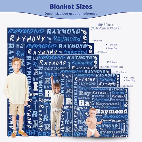 Personalized Baby Blanket with Name Customized Gift for Baby Shower Christmas Birthday New Mom Custom Name Blanket for Boy Girl Newborn - color: Style1