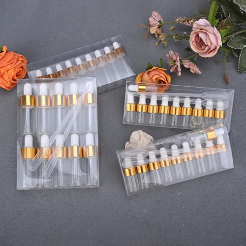 Mini Glass Dropper Bottle for Essential Oil,10ml 10pcs - style: 10ml