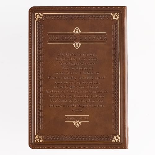 The Lord's Prayer Faux Leather Prayer Journal - Matthew 6: 9-13