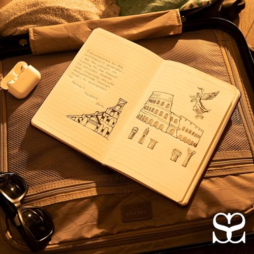 SETTINI® Vegan Leather Journal Gift Set with Pen 192 Pages, Classic - color: Classic