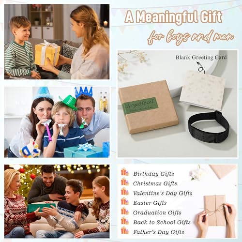 AryaHozel American Flag Cross Bracelet, Christian Gifts for Men Boys - style: Always Remember