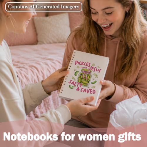 Jesus Cucumber Christian Church Notebook Journal for Women Teen Girls - color: Christian Cucumber