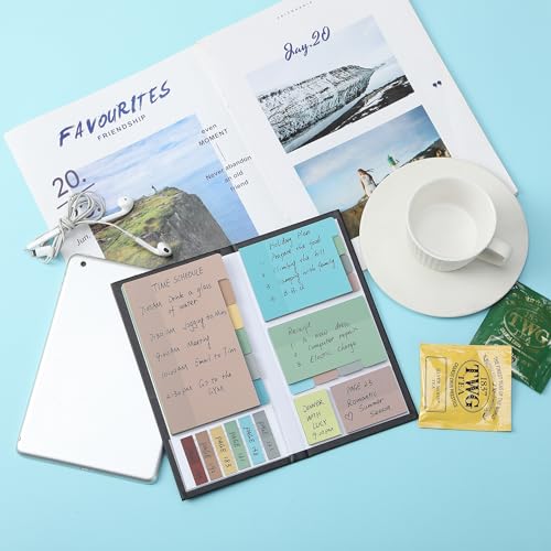 Mr. Pen- Transparent Sticky Notes Set, 410 Pack - color: Morandi, size: 1 Set