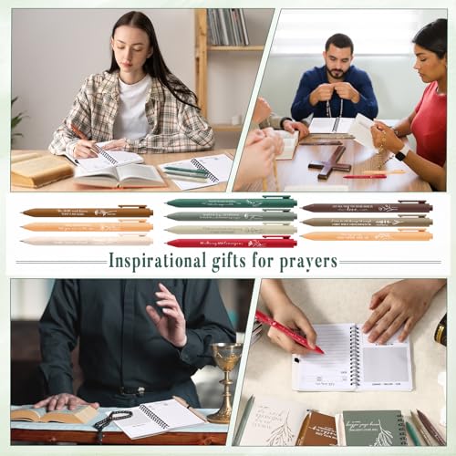 Sayglossy 50 Pcs Christian Pen, Religious Pen Gift, Classic, English - color: Christmas Color, style: English