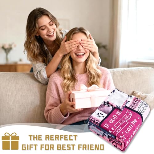 Christian Gifts for Women, Birthday Gift for Women, Blanket 80''x60'' Pink - color: Christian Gifts-pink, size: 80" X 60"