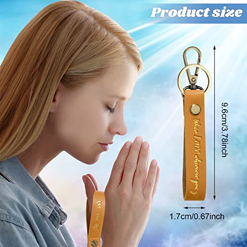 Jeyiour 20 Pcs Christian Keychains Bible Key Chain Bulk - color: Multi Colors
