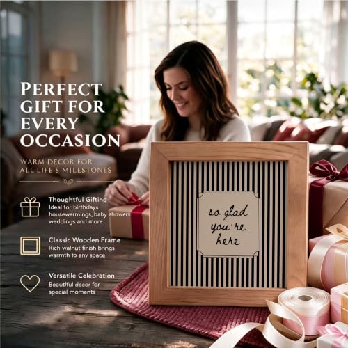 So Glad You're Here Wooden Sign, Farmhouse Entryway Home Decor - color: So Glad36