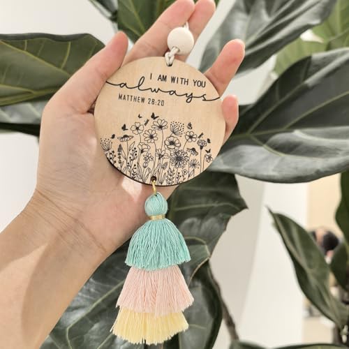 Christian Car Charm Cute Rear View Mirror Accessories for Women - color: Green