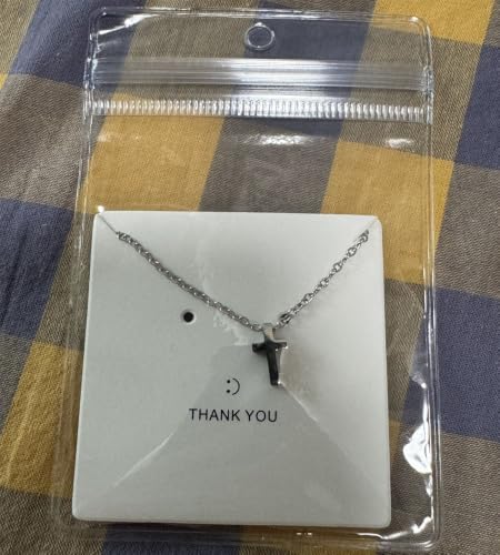 Dainty Tiny Cross Necklace for Women, Stainless Steel Rolo Chain Minimalist Mini Cross Pendant Necklace, Adjustable Simple Faith Christian Jewelry Gift for Women Teen Girls Her