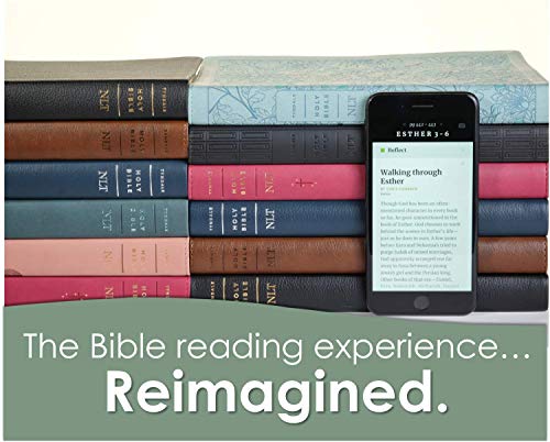 NLT Large Print Thinline Reference Holy Bible (Red Letter, Genuine Leather, Black, Indexed): Includes Free Access to the Filament Bible App Delivering ... Notes, Devotionals, Worship Music, and Video
