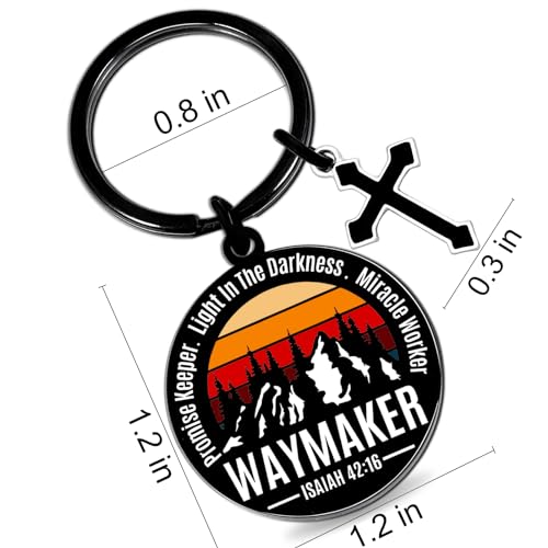 Christian Keychain Gifts For Men Boys Inspirational Bible Verse Jewelry
