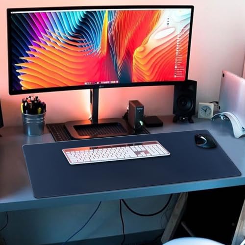 XXL Gaming Mouse Pad 35.4x15.7 Professional Large Mouse Pad & Computer Game Mouse Mat-90x40 Darkblueus - color: Darkblueus, size: 35.4L x 15.7W inches