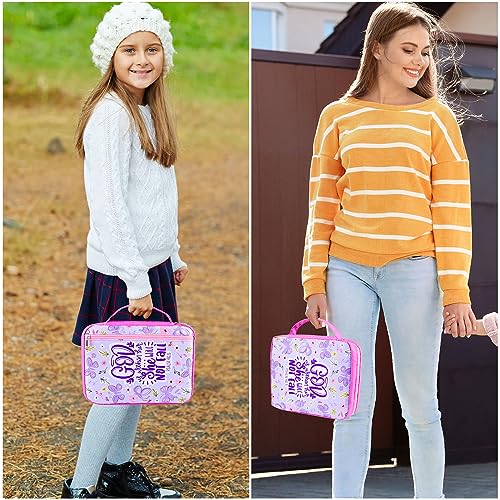 ICOSY Bible Cover, Church Bag for Women and Girls - color: Purple