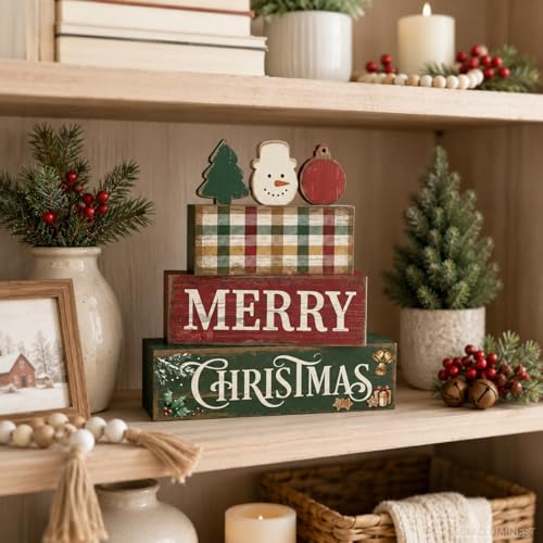 Christmas Decorations Indoor, Merry Christmas Snowman Tree Home Decor - style: Christmas