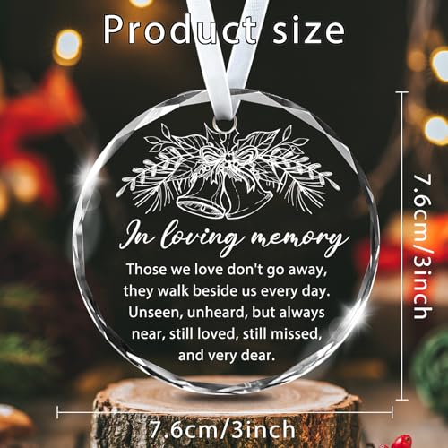 Christmas Ornaments,Sympathy Gifts for Loss of Loved One in Loving Memory - color: In Loving Memory