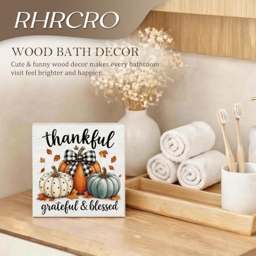 Fall Pumpkin Thanksgiving Decor Wooden Box Sign - color: Fall-3