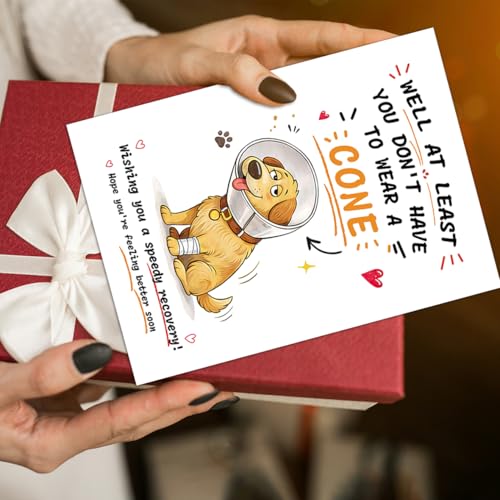 Funny Get Well Card, Get Well Soon Recovery Card - color: BK-054