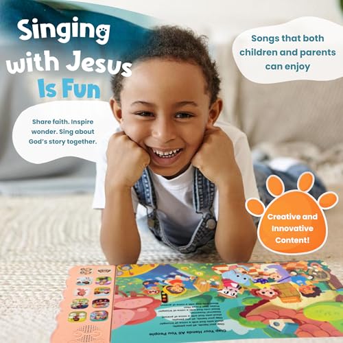 GO GO Songs of Creation and Praise: Christian Baby Books with 10 Songs, Singing Toy, Sound Play for Ages 1-5, Musical Learning, and Interactive Praise Gift for Kids, Bible for Toddlers 1-3 - color: Songs of Creation and Praise