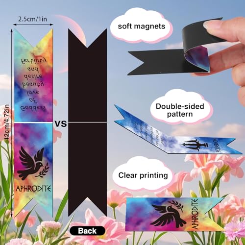 Wxiben Greek Mythology Magnetic Bookmark - 28 Pcs Olympians Gods Bookmarks for Book Lover Ancient Greek Book Marks Page Magnets Marker Clip for Students Teacher Office Reading Bookish Favor - style: Greek Mythology