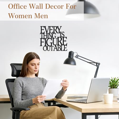 Wall Art for Living Room Home Office Decor Inspirational Gifts for Women - color: Everything is Figureoutable