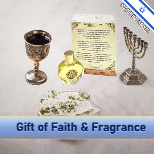 Anointing Oil for Prayer – 5x15ml Holy Oil Bottles from Jerusalem – Rose of Sharon, Spikenard, Lily of The Valley, Myrrh, Frankincense – Blessed Anointed Oils from Israel